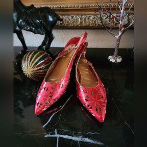 NIB- Red Pearl Patent Slingbacks!!❤️⭐️